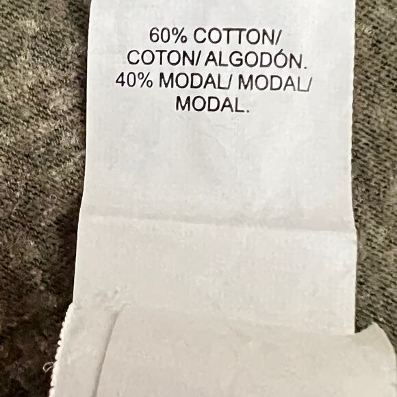 Lucky Brand Womens Knit Top Size 2X Gray Mixed Paisley Print Cotton Modal - Picture 5 of 6